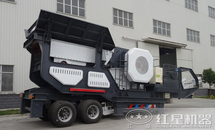 轮胎颚破移动破碎站 轮胎颚破移动破碎站