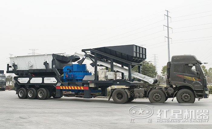 易彩堂为用户送车载轮胎移动制沙设备 易彩堂为用户送车载轮胎移动制沙设备