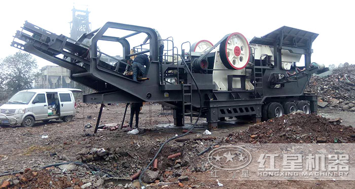 易彩堂移动破碎站搭载颚式破碎机 易彩堂移动破碎站搭载颚式破碎机