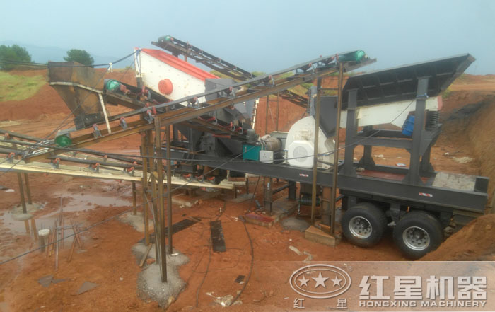 移动重锤破筛分站 移动重锤破筛分站