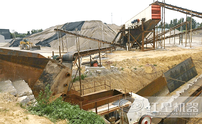 山东潍坊破碎生产线现场 山东潍坊破碎生产线现场