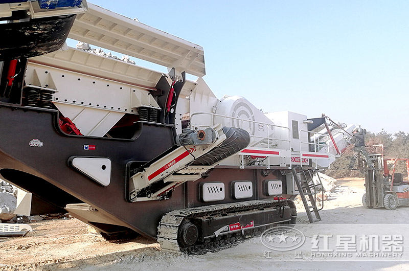 广元履带移动破碎站作业现场 广元履带移动破碎站作业现场
