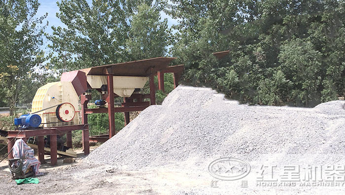 锤式破碎机加工物料现场展示 锤式破碎机加工物料现场展示