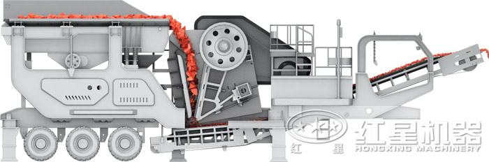移动颚式破碎机结构图 移动颚式破碎机结构图