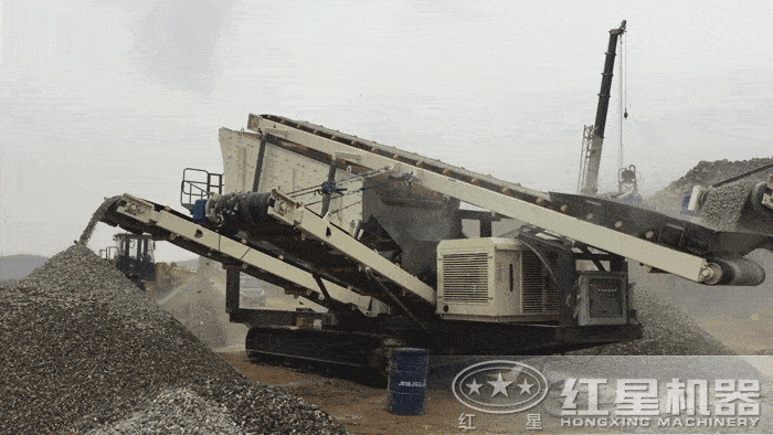 移动式青石破石子机 移动式青石破石子机