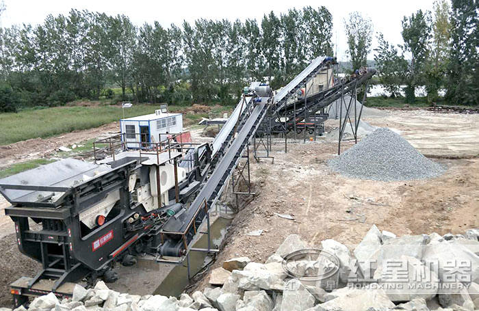 轮胎式移动碎石设备 轮胎式移动碎石设备