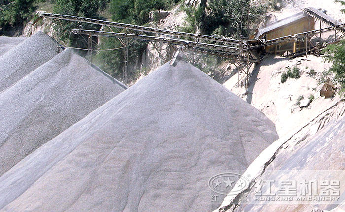 制砂生产现场出料图 制砂生产现场出料图