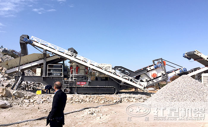 全自动履带自走式移动破碎生产线 全自动履带自走式移动破碎生产线