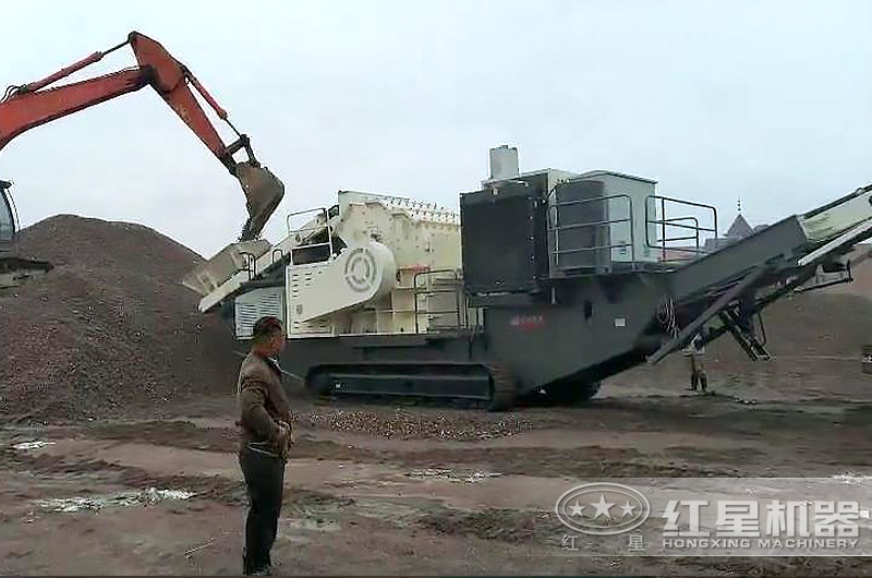 履带式建筑垃圾破碎站+细碎机将建筑垃圾用来制成沙子 履带式建筑垃圾破碎站+细碎机将建筑垃圾用来制成沙子