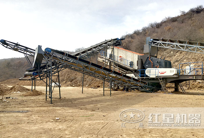 轮胎配置的流动式碎煤机 轮胎配置的流动式碎煤机