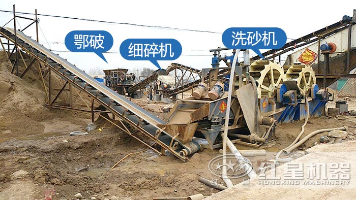 一整套水洗砂设备用户现场 一整套水洗砂设备用户现场