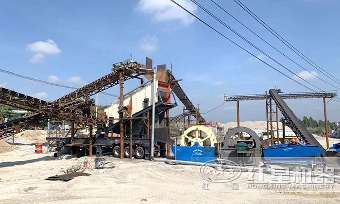 移动制沙施工现场 移动制沙施工现场