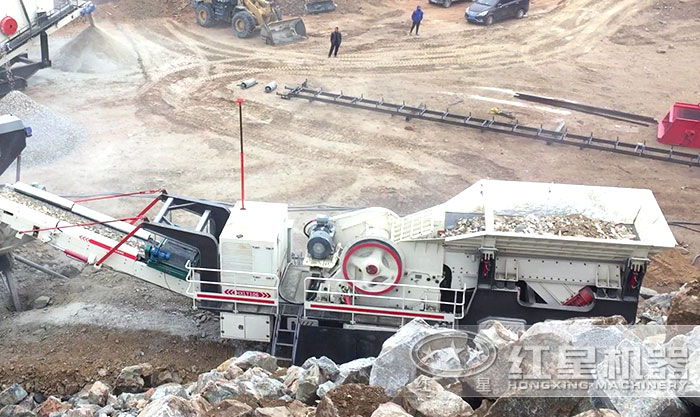 全自动移动式履带建筑垃圾破碎机搭载颚式破碎机 全自动移动式履带建筑垃圾破碎机搭载颚式破碎机