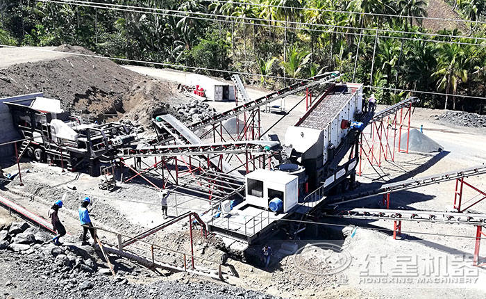 可移动砸石作业现场 可移动砸石作业现场