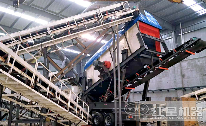 移动碎石制沙作业现场 移动碎石制沙作业现场