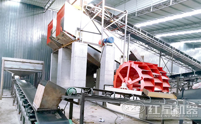 三轮洗砂机现场 三轮洗砂机现场