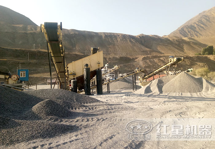 沙子生产线作业现场 沙子生产线作业现场