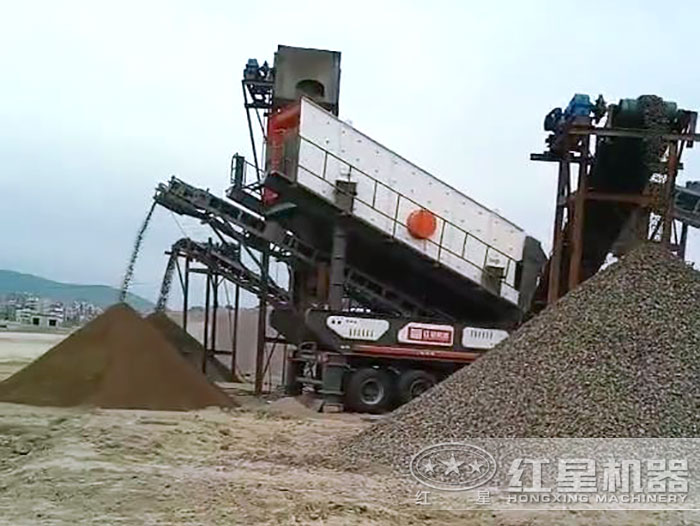 移动破碎机单机作业现场 移动破碎机单机作业现场