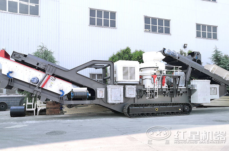 搭载圆锥破碎机的履带移动破碎设备 搭载圆锥破碎机的履带移动破碎设备