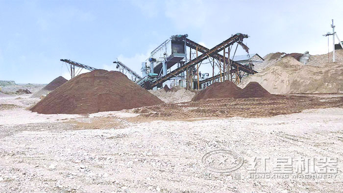 生产建筑砂作业现场 生产建筑砂作业现场