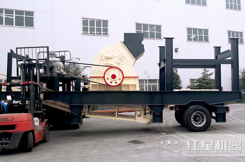 小型简易式车载移动破碎机 小型简易式车载移动破碎机