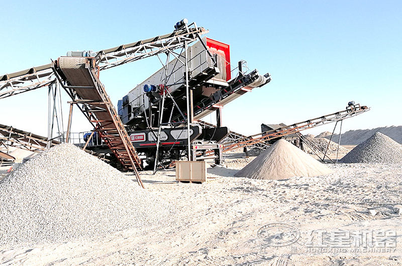 移动式振动筛石料筛分机 移动式振动筛石料筛分机