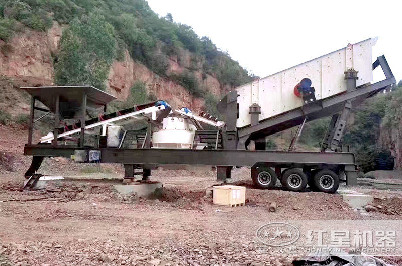 车载移动式制砂机,又叫移动打砂机(搭载VSI制砂机) 车载移动式制砂机,又叫移动打砂机(搭载VSI制砂机)