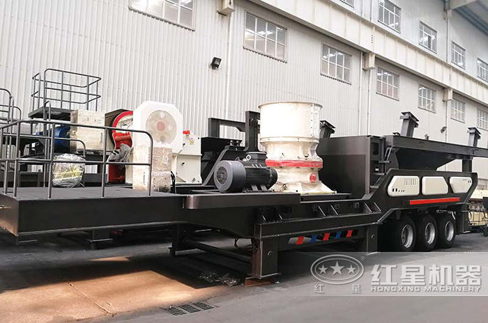 圆锥移动粉碎石子机 圆锥移动粉碎石子机