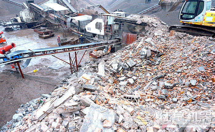 建筑垃圾移动破碎现场 建筑垃圾移动破碎现场