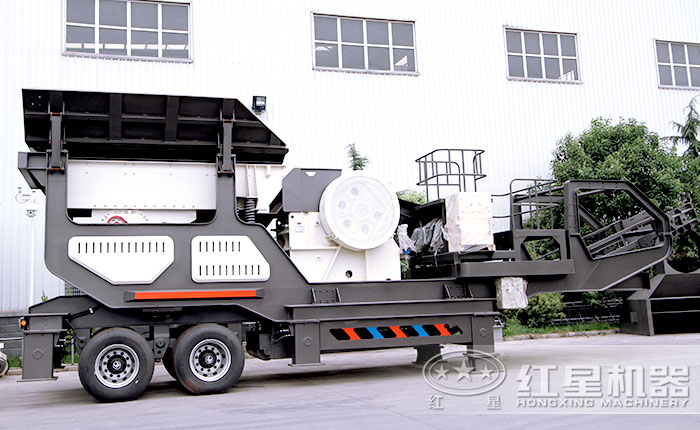 移动石子机—搭载鄂式破碎机 移动石子机—搭载鄂式破碎机