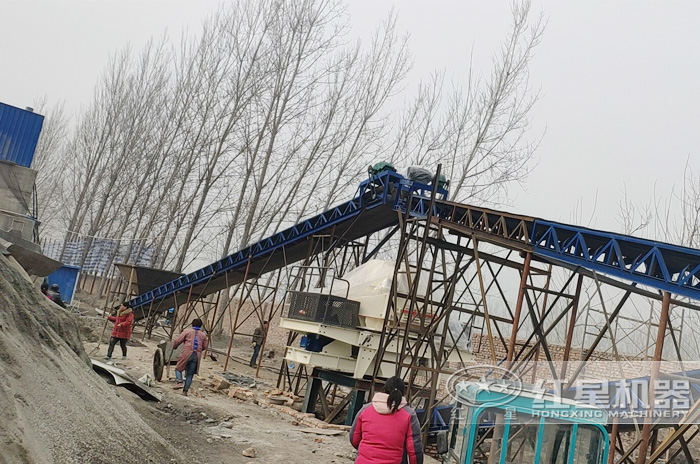 时产30吨造沙机湖南生产现场 时产30吨造沙机湖南生产现场