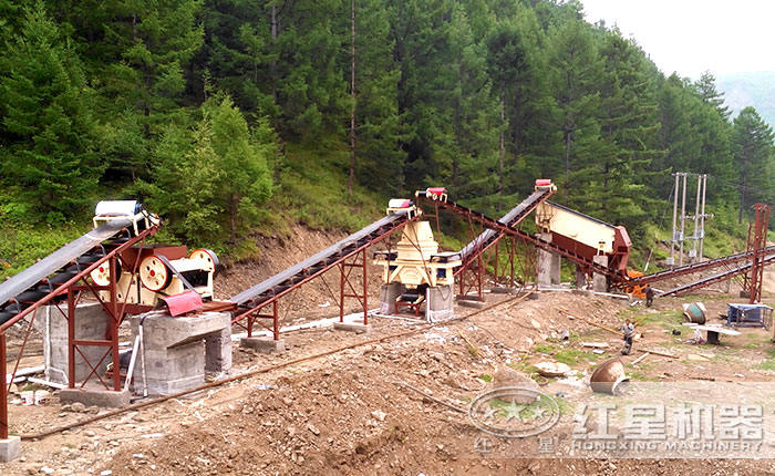 HX制砂机生产线现场 HX制砂机生产线现场