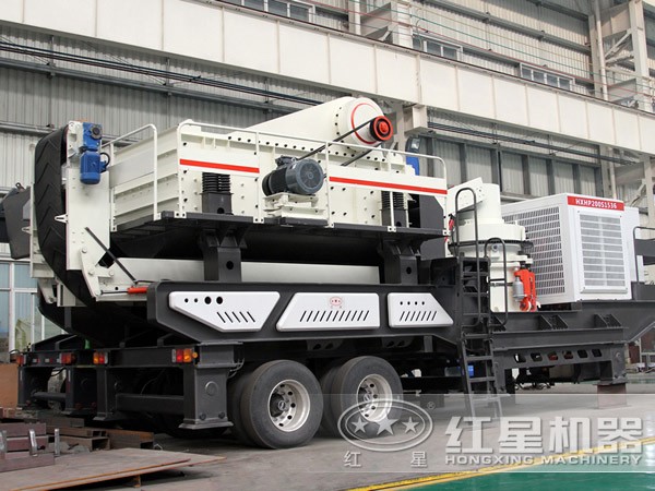 轮胎移动碎石机 轮胎移动碎石机